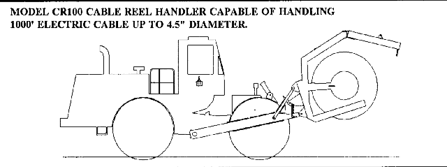 Linedrawing of Cable Reeler 